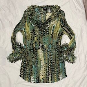 Funky Green Blouse